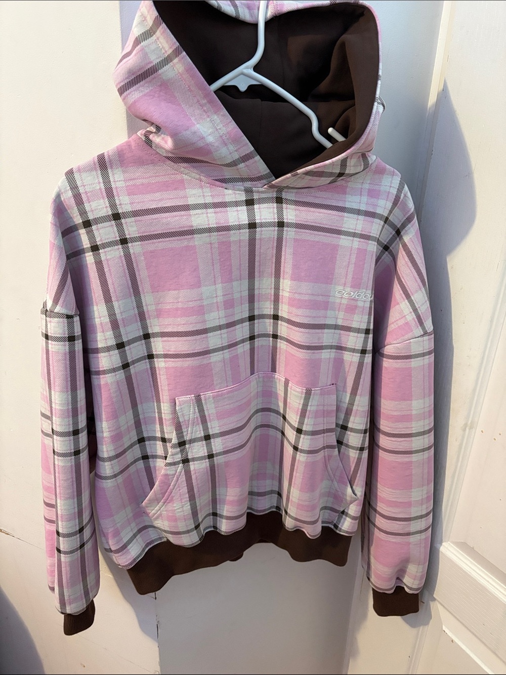 COLD CULTURE HOODIE - Two Faces Brown & Pink